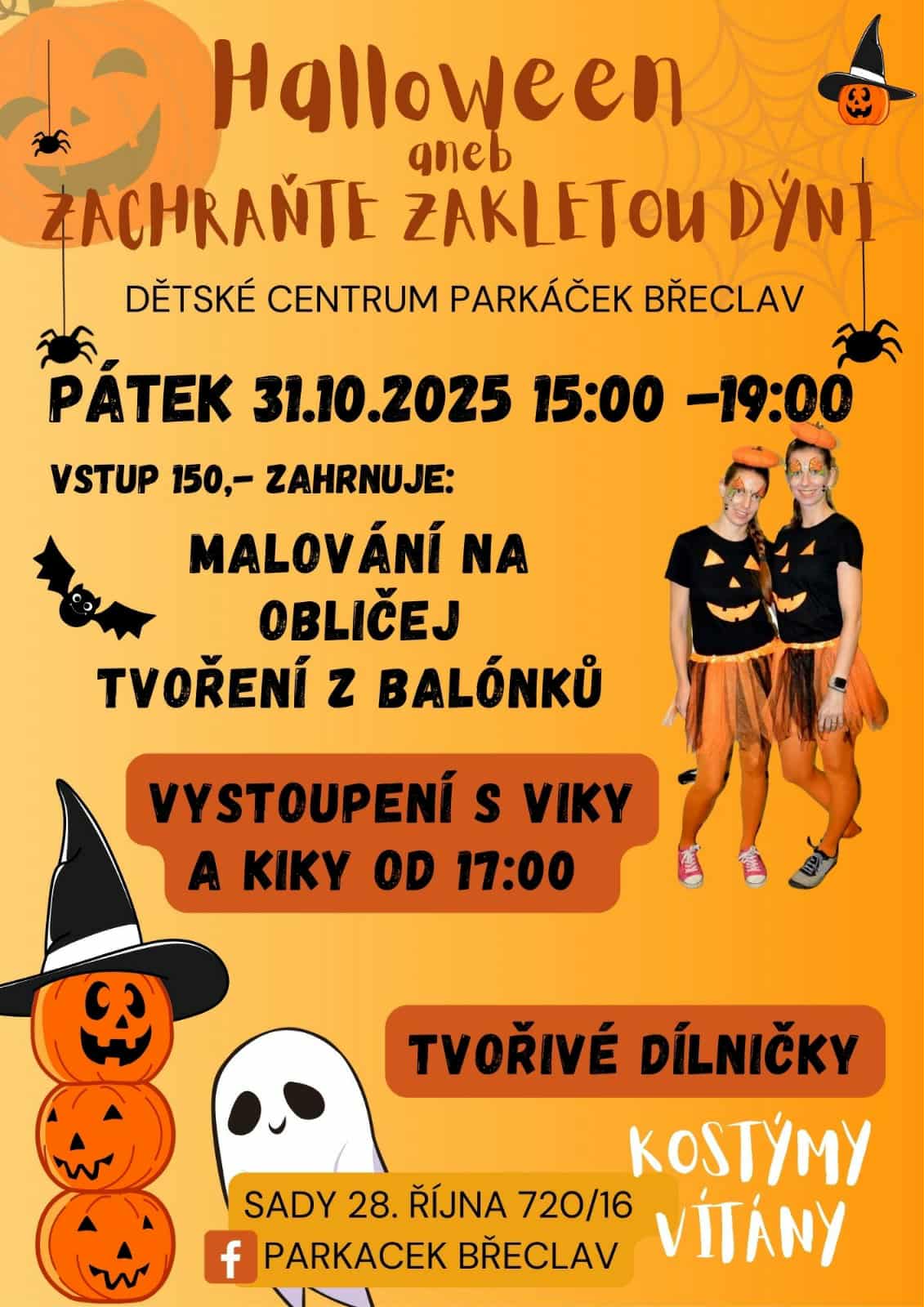 Pozvánka na Halloween s Viky a Kiky
